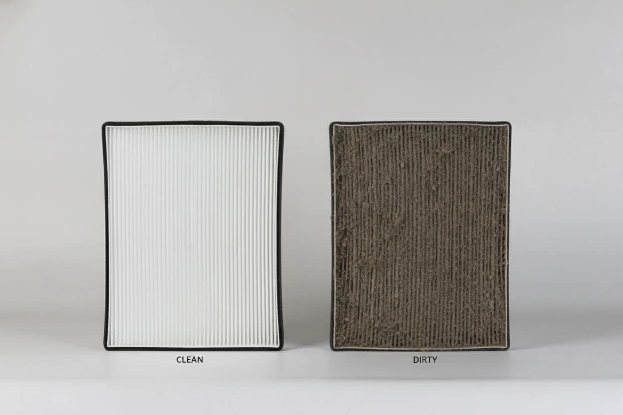 924337bb-eb4b-48ec-bcf3-18afa00c76a8 مقایسه فیلتر هوای تمیز و کثیف
